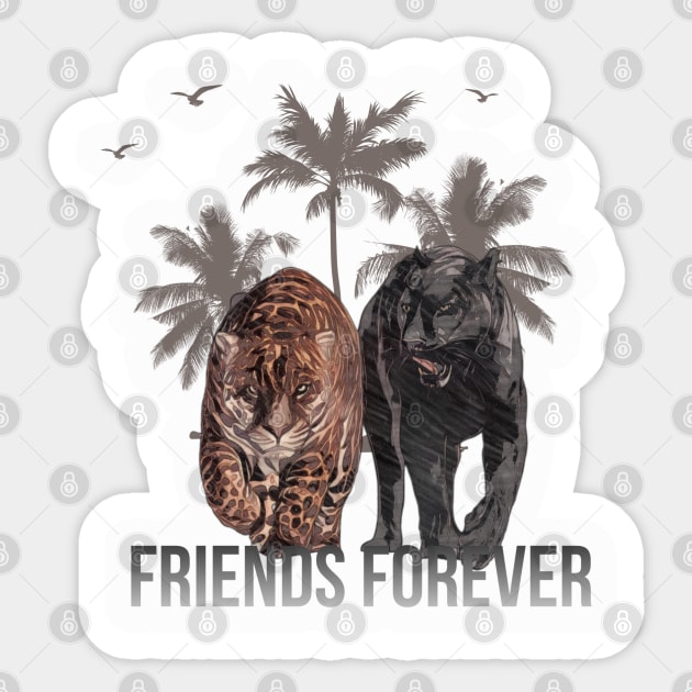 tiger friend Sticker by crearty art